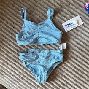 Old Navy Sky Blue Textured Two-Piece Swim Set size 3T